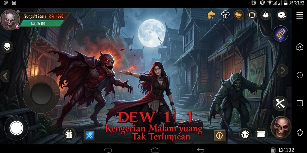 Tangkapan layar yang menunjukkan momen menegangkan dalam DEWI11 saat menjelajahi kegelapan.