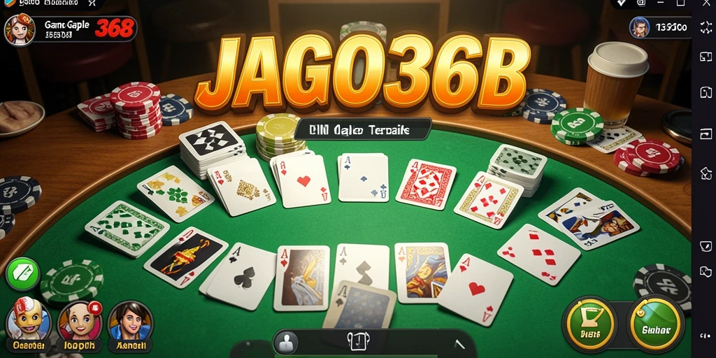 Screenshot utama JAGO368 menampilkan duel seru permainan Gaple.