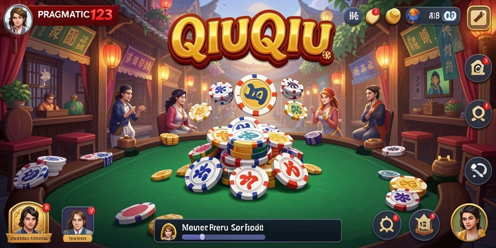 Tampilan gameplay QiuQiu yang seru dan menantang.