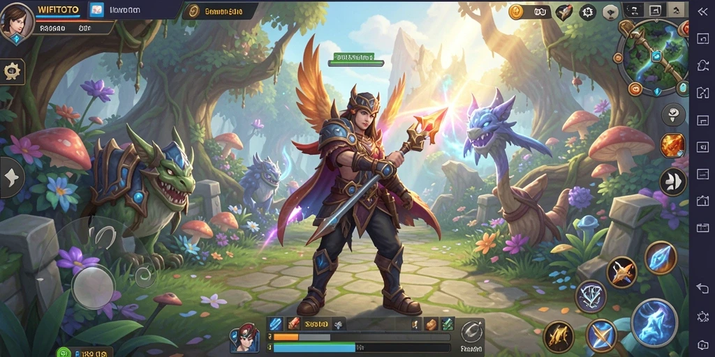 Tangkapan layar utama WIFITOTO yang menunjukkan aksi petualangan RPG yang intens.